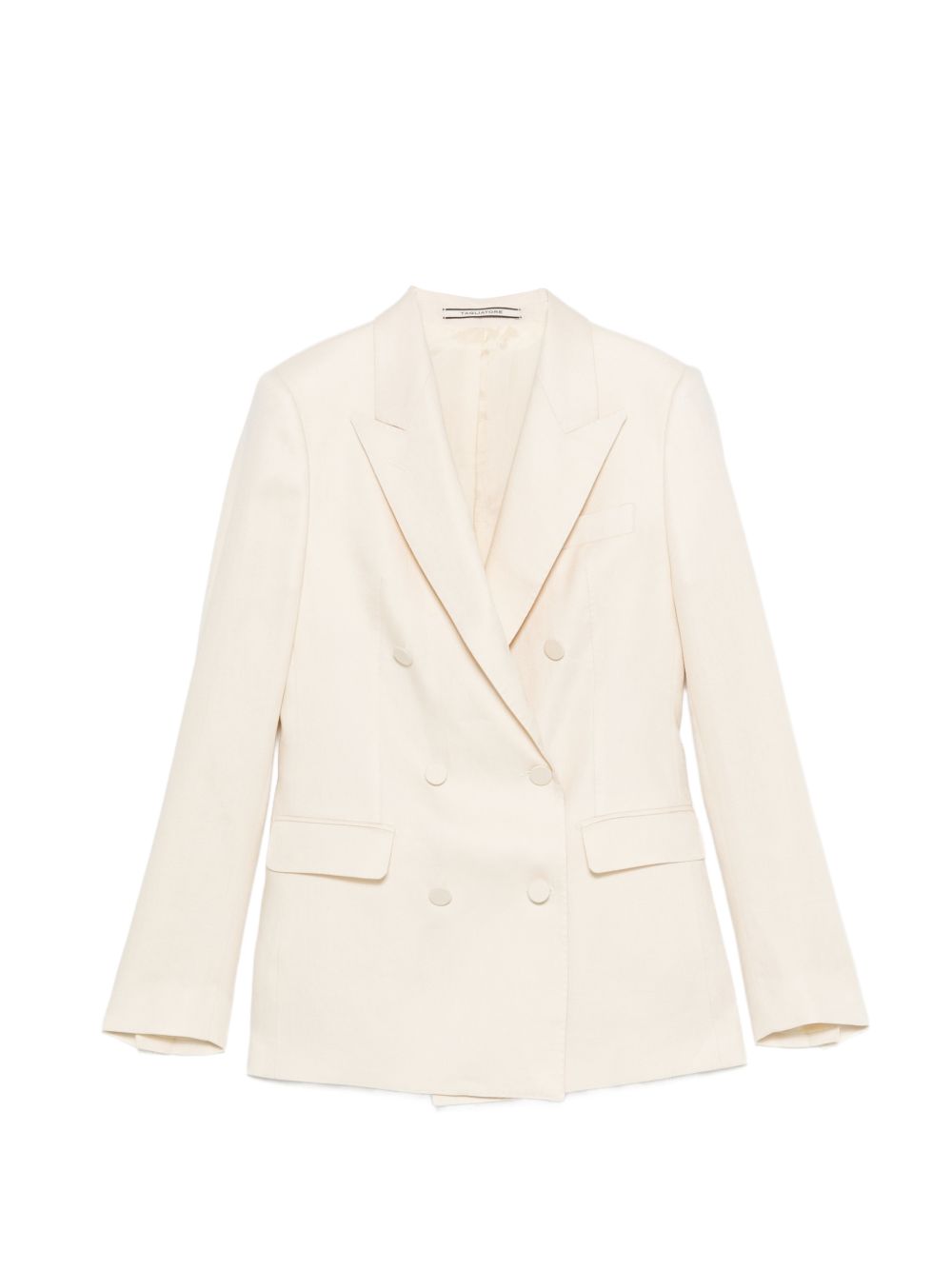 Tagliatore Dresses White Linen/flax