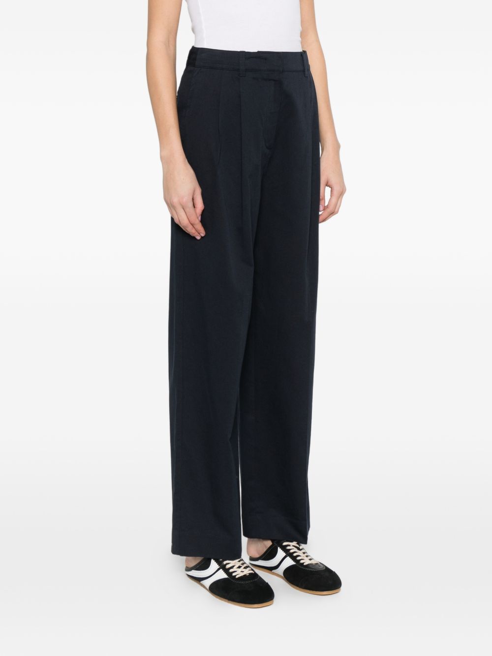 DUNST Trousers Blue Shell: Cotton