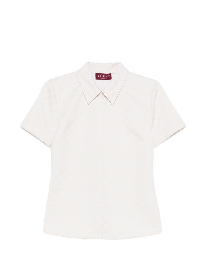 Gucci Shirts Beige Polyester Mix
