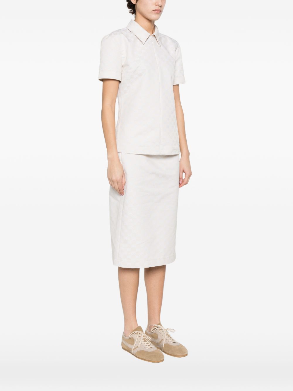 Gucci Shirts Beige Polyester Mix