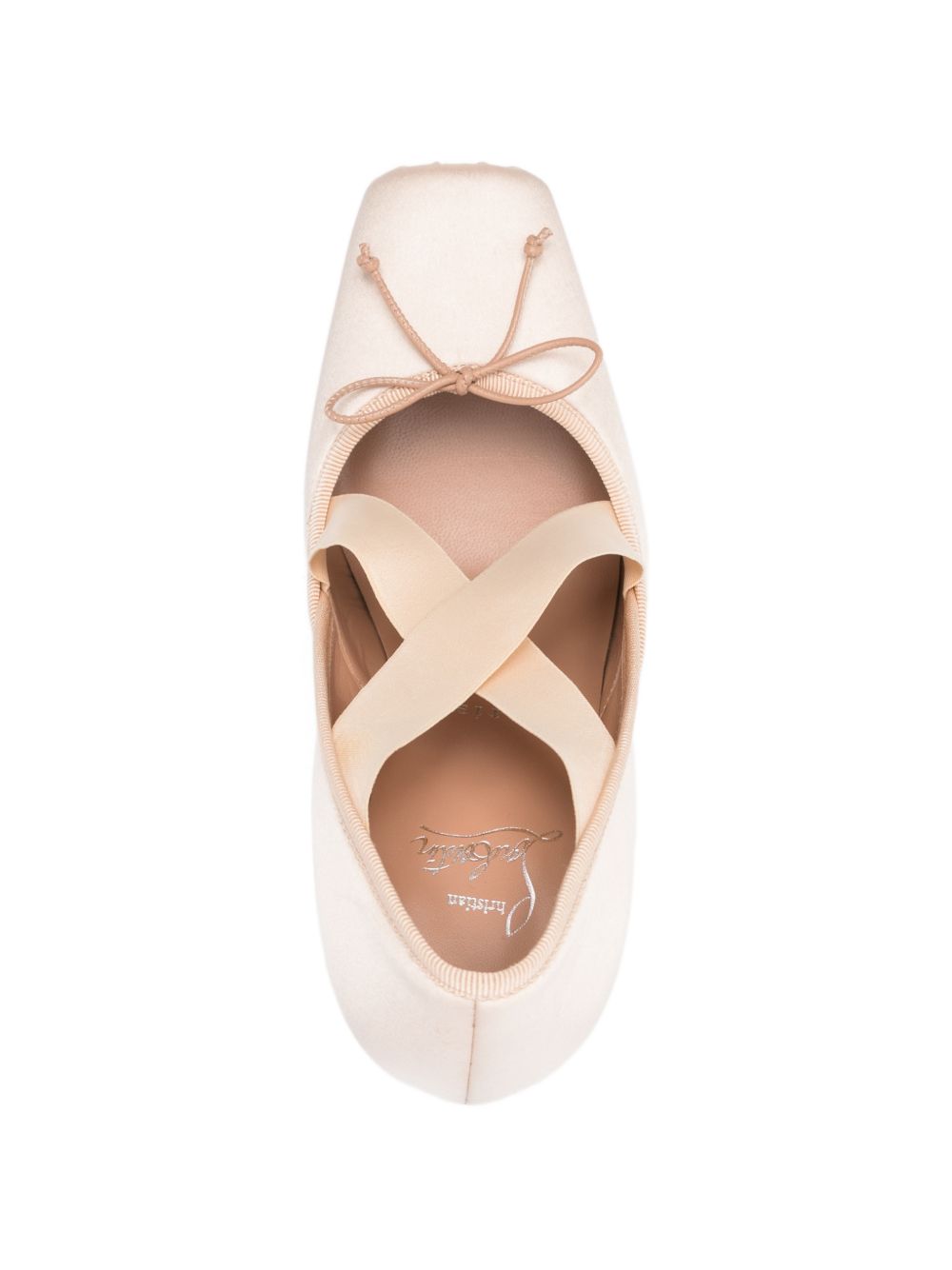 Christian Louboutin With Heel Powder Fabric 100 % Calf Leayher