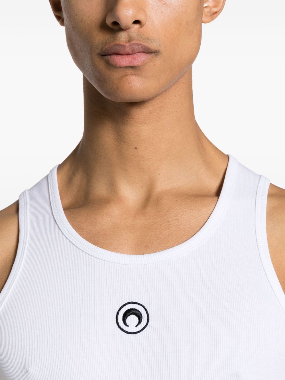 Marine Serre Top Bianco Organic Cotton