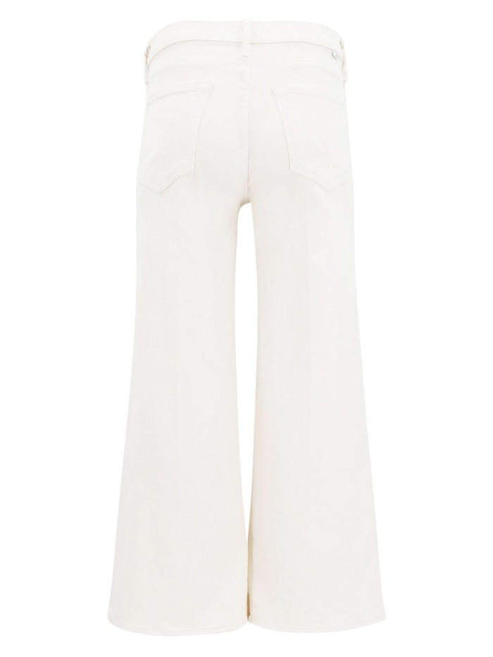 Mother Jeans Beige Cotton Polyester Elastane