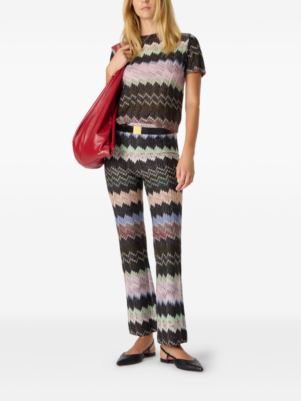 Missoni Trousers Black Viscose Metal