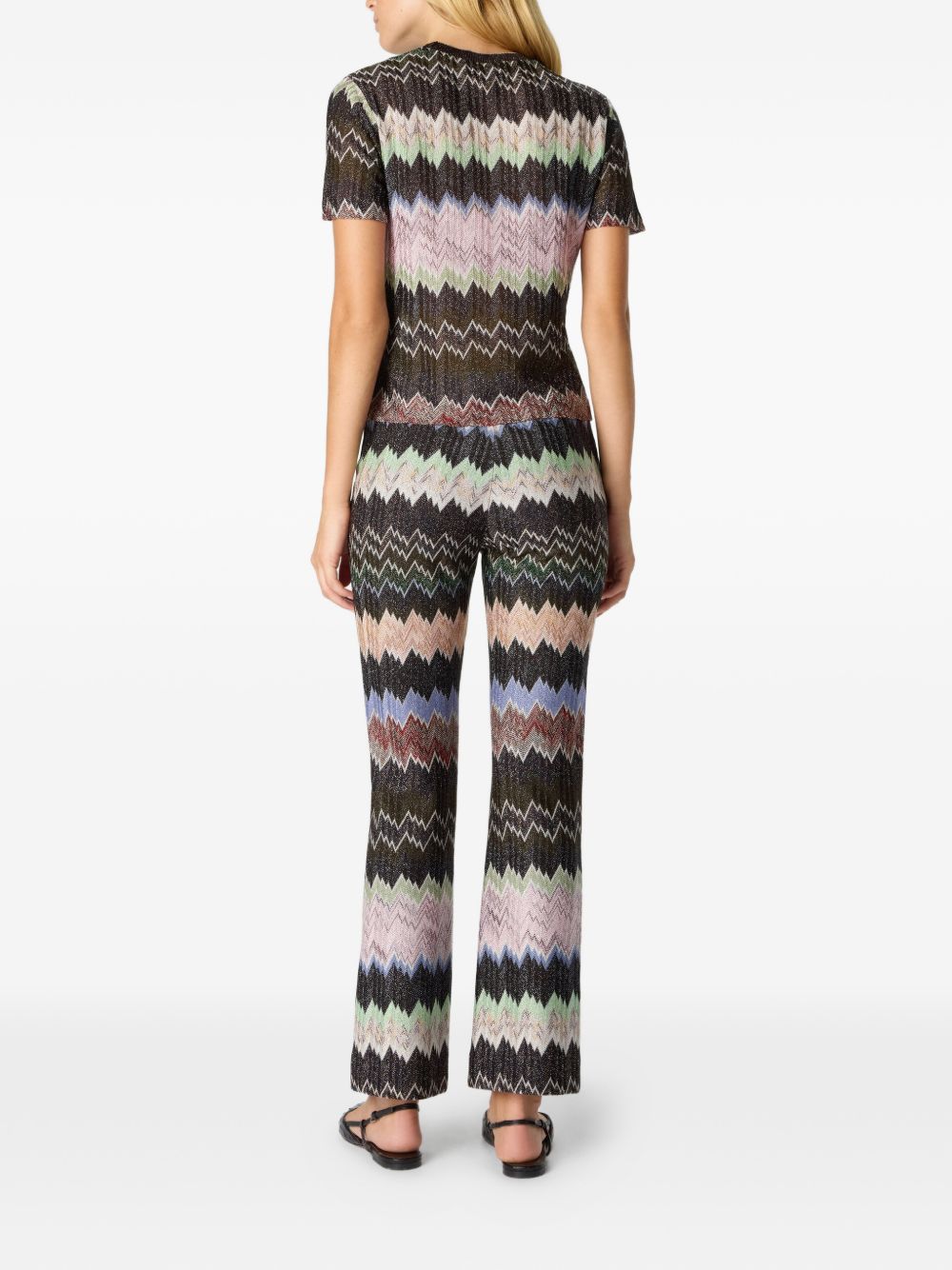 Missoni Trousers Black Viscose Metal