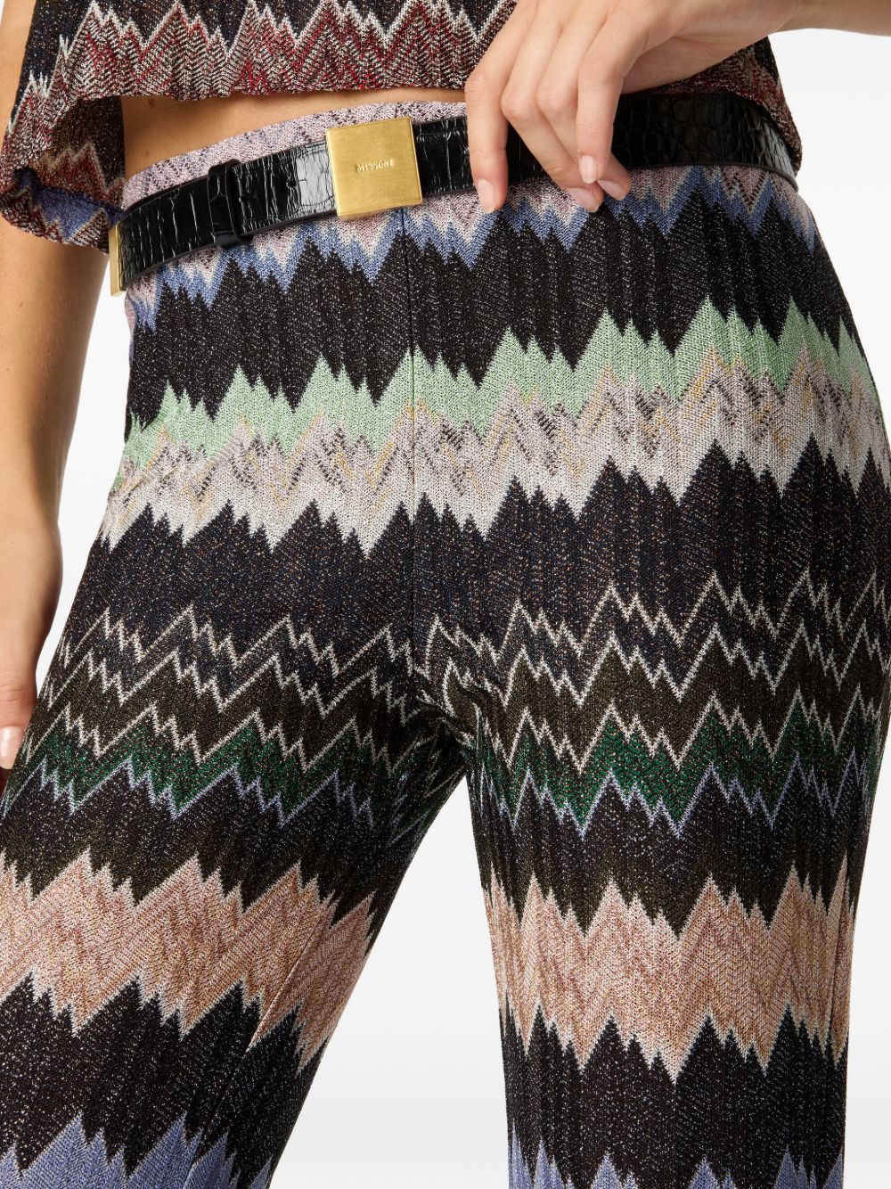 Missoni Trousers Black Viscose Metal