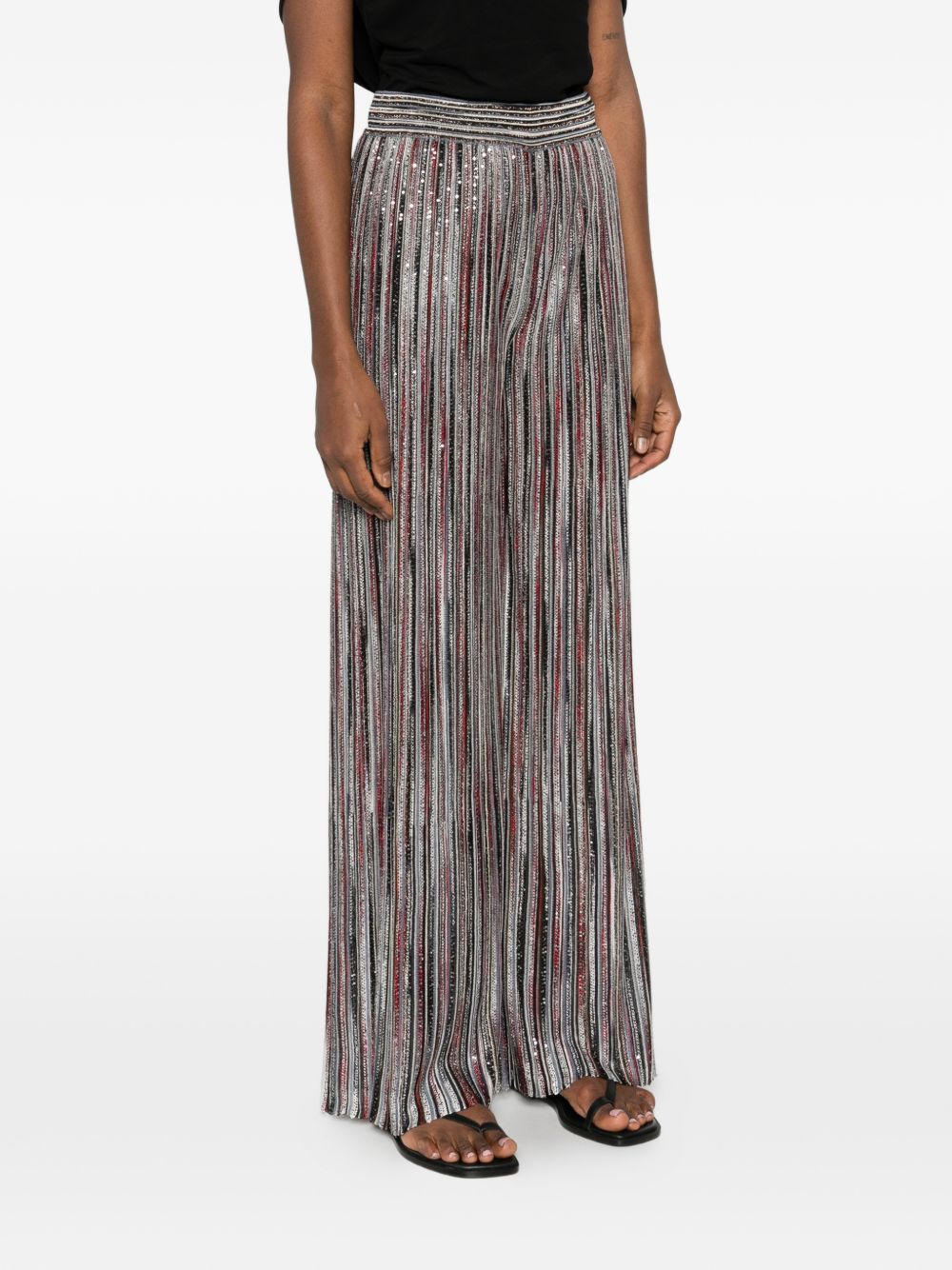 Missoni Trousers Brown Viscose Poliammide Metal