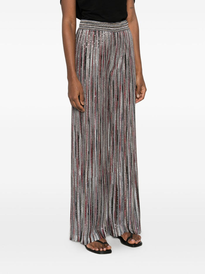 Missoni Trousers Brown Viscose Poliammide Metal