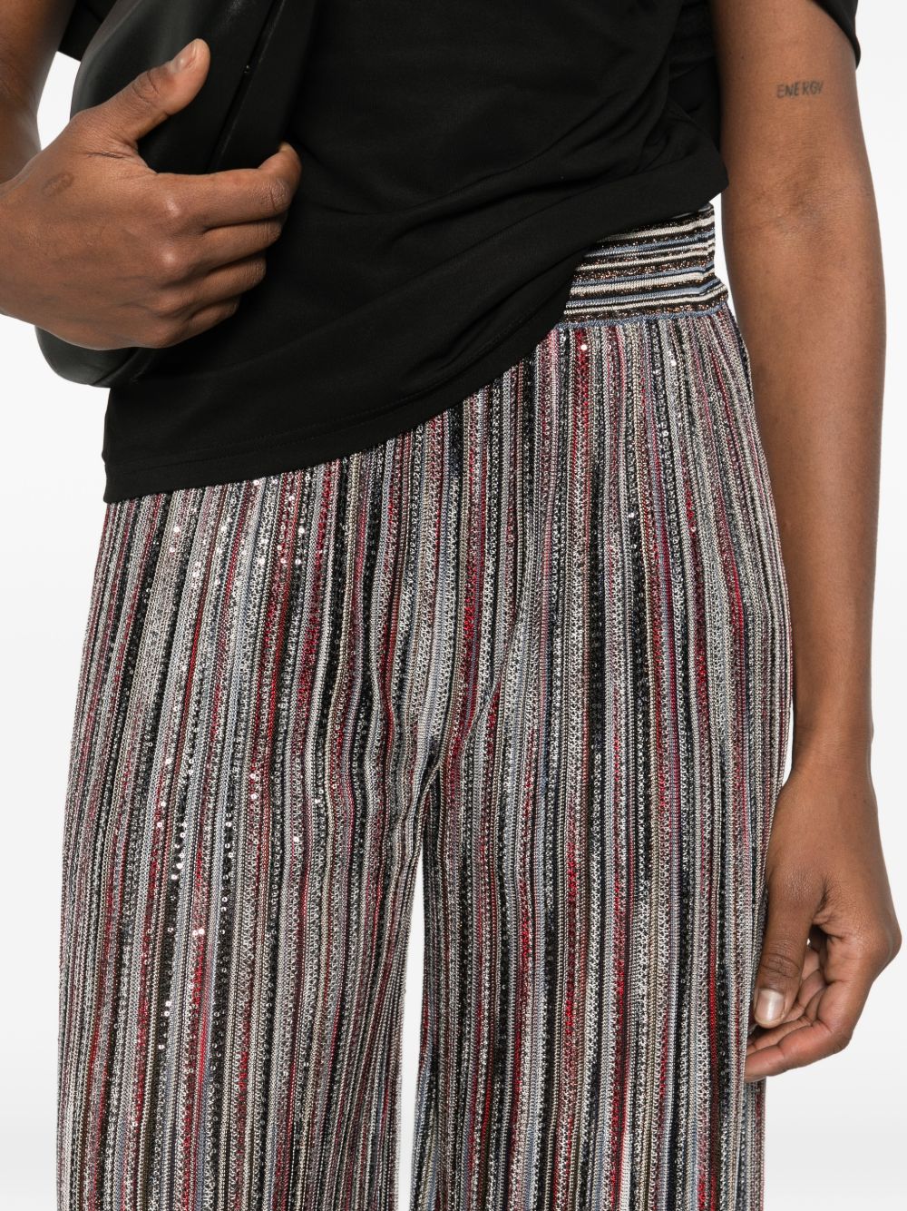Missoni Trousers Brown Viscose Poliammide Metal