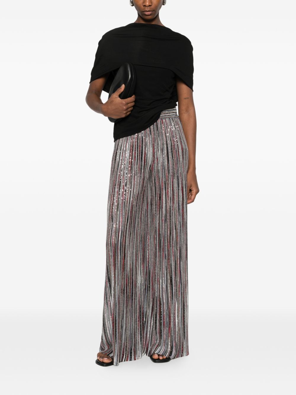 Missoni Trousers Brown Viscose Poliammide Metal