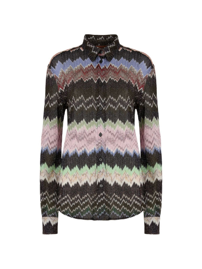 Missoni Shirts Black Viscose Metal