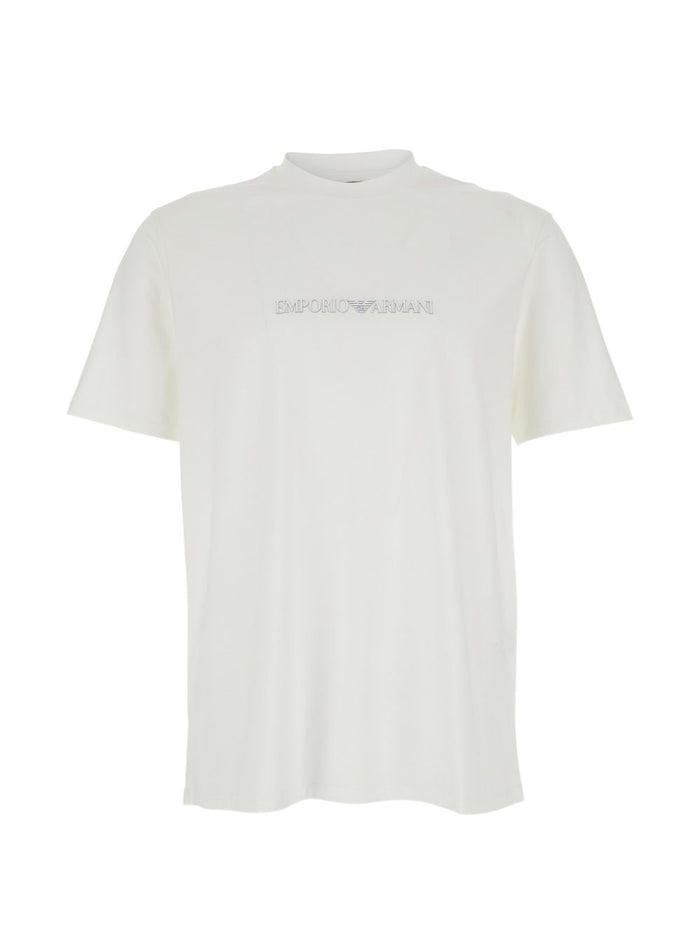 Emporio Armani T-shirts and Polos White Cotton