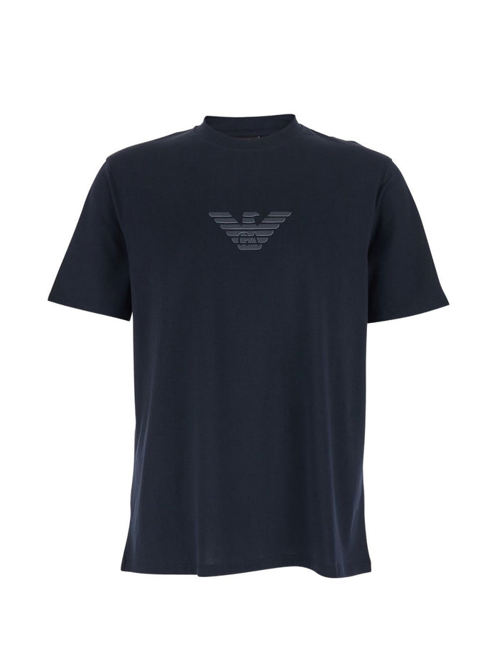 Emporio Armani T-shirts and Polos Blue Cotton