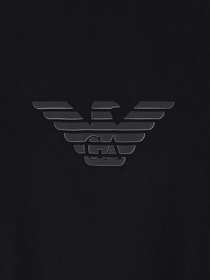 Emporio Armani T-shirts and Polos Black Cotton