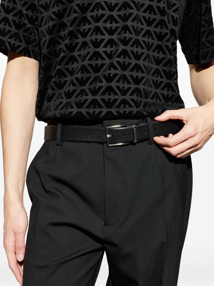EMPORIO ARMANI EXCLUSIVE Belts Black Bovine Leather