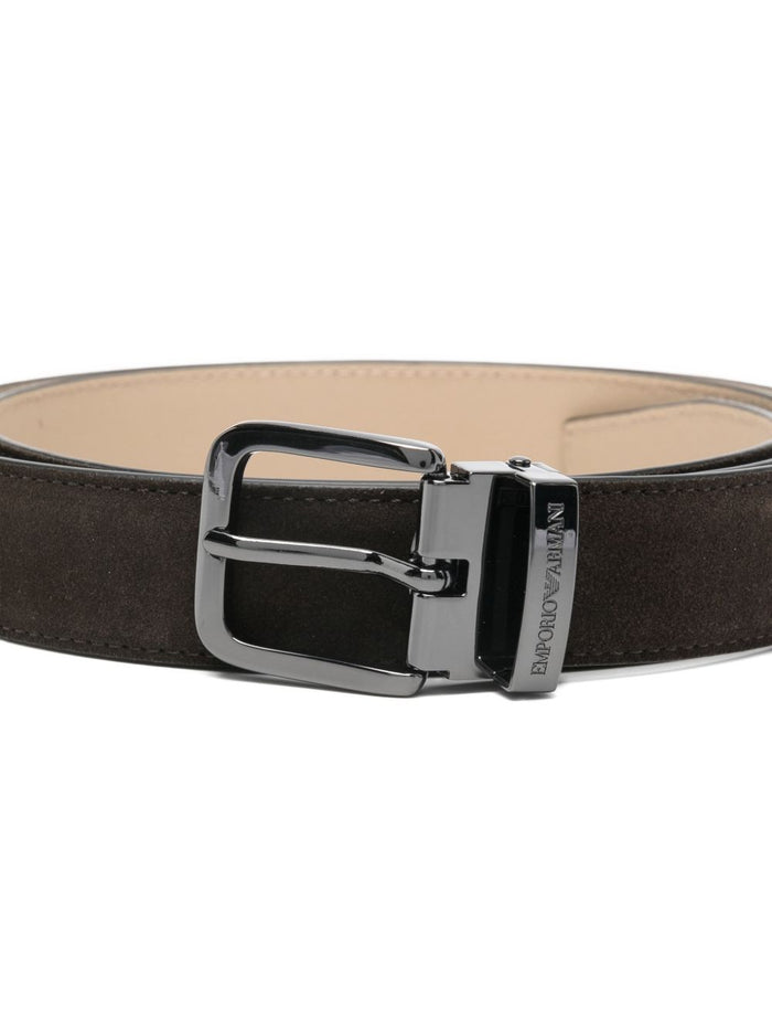 EMPORIO ARMANI EXCLUSIVE Belts Brown Bovine Leather