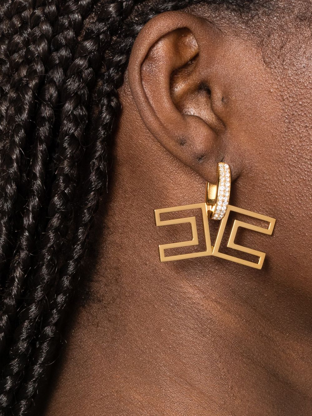 Elisabetta Franchi Bijoux Golden Brass/glass