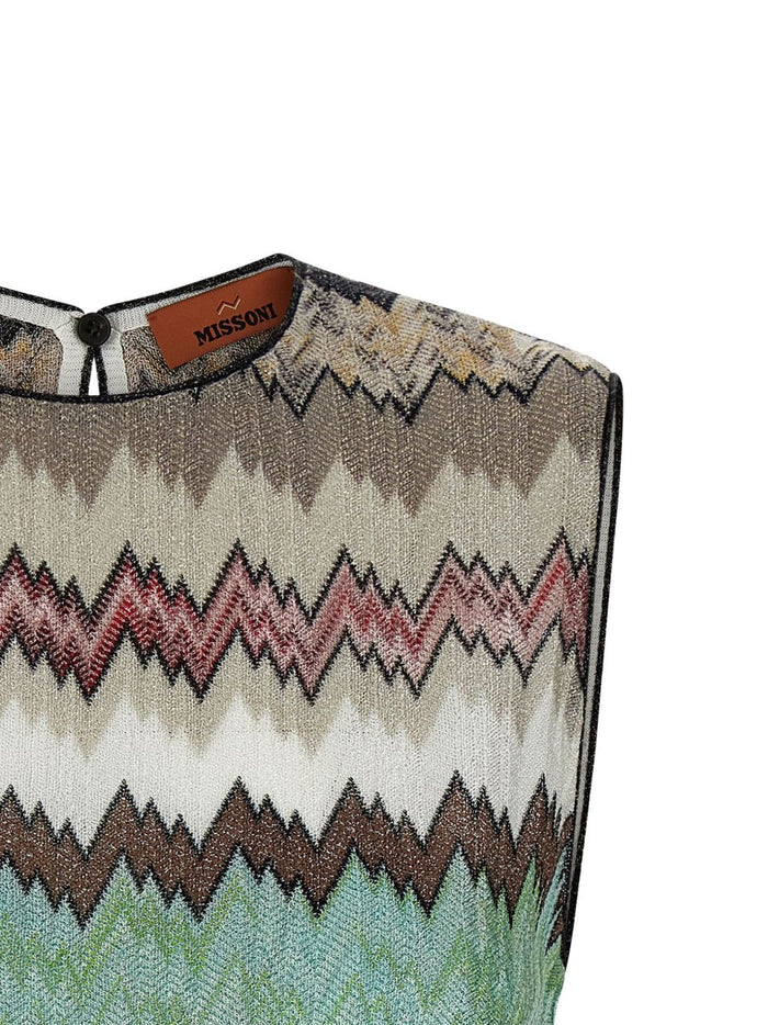 Missoni Top White Viscose Metal