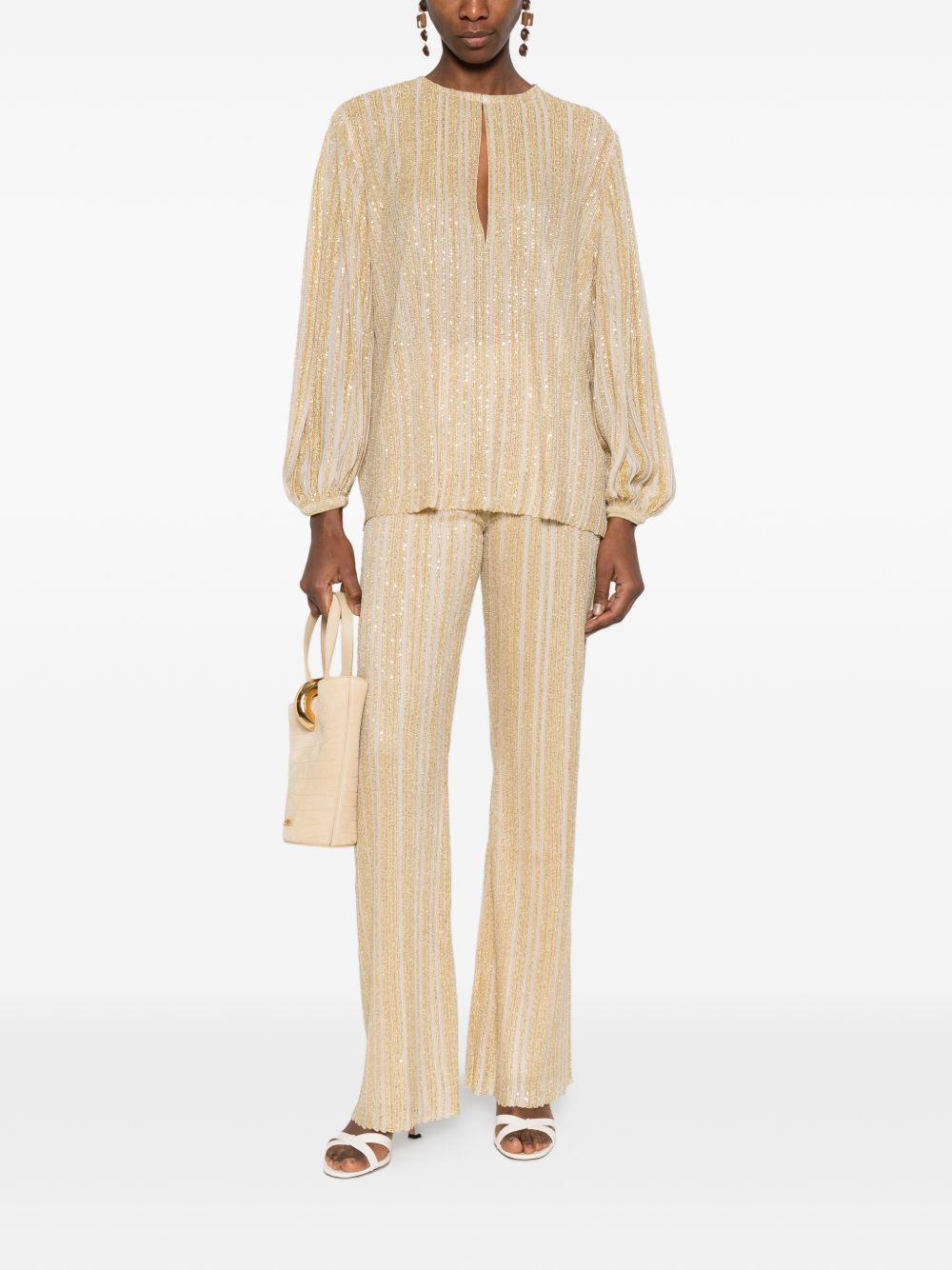 Missoni Shirts Golden Viscose Poliammide Metal