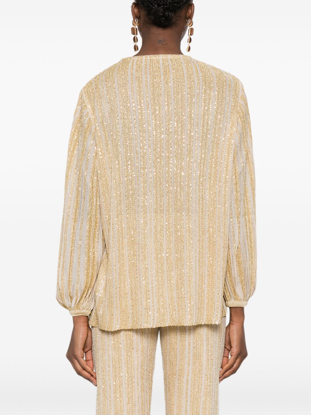 Missoni Shirts Golden Viscose Poliammide Metal
