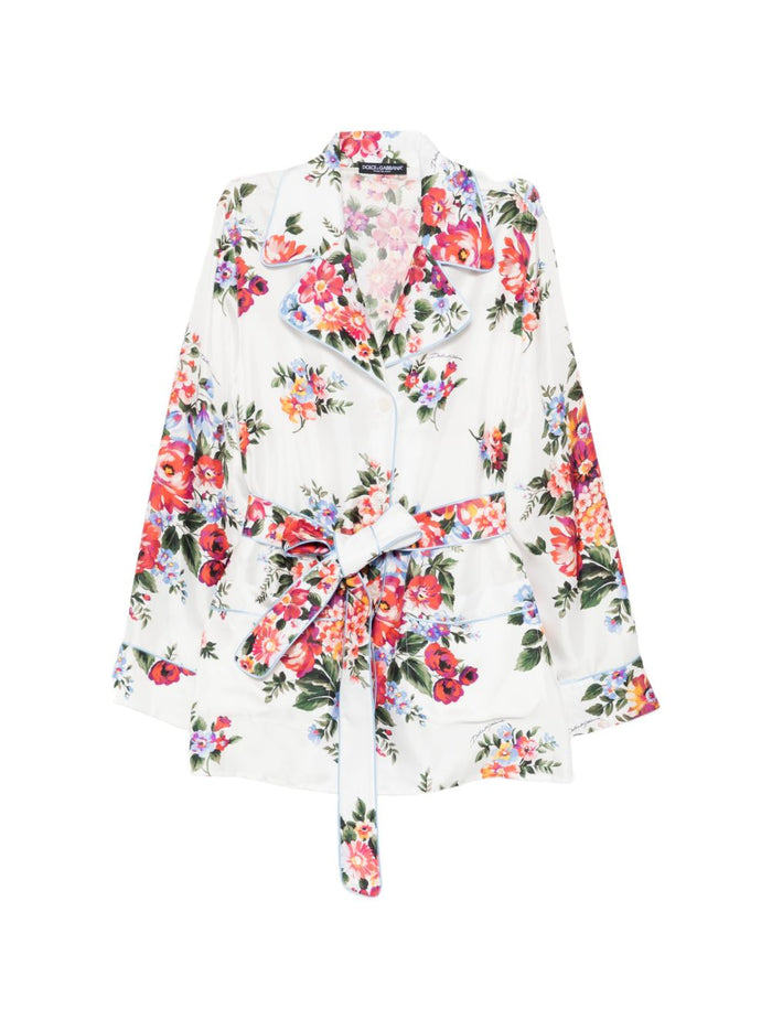 Dolce & Gabbana Shirts White Silk