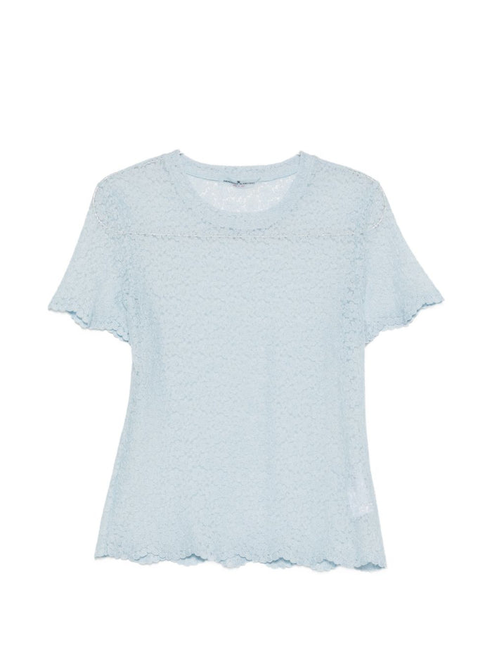 Ermanno Scervino T-shirts and Polos Clear Blue Polyester
