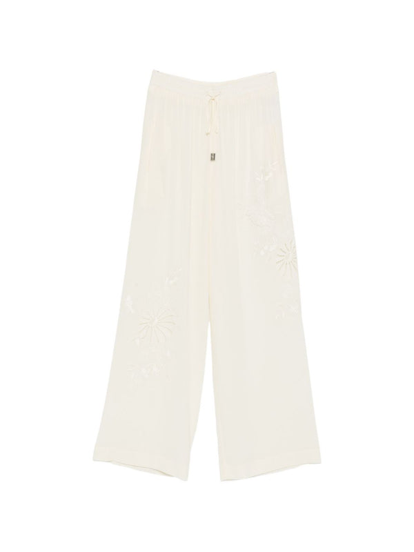 Ermanno Scervino Silk pajama trousers