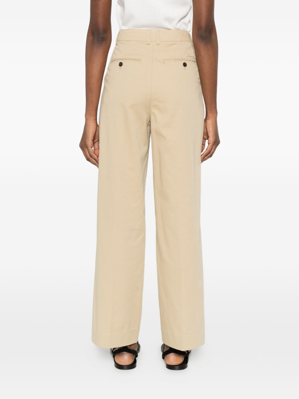 DUNST Trousers Beige Shell: Cotton