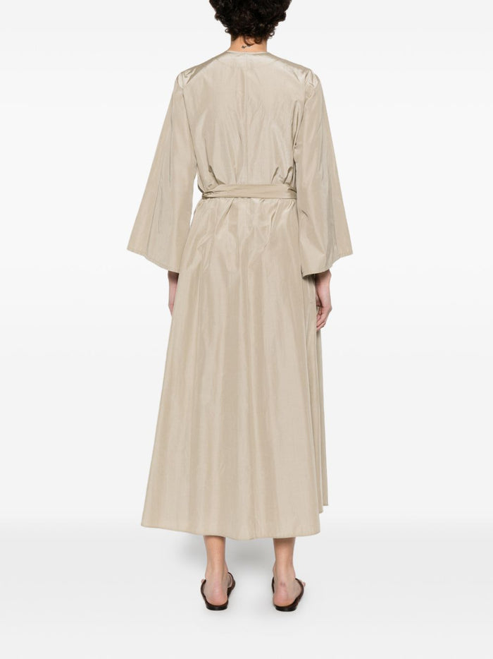 Forte Dresses Beige Polyester Cotton