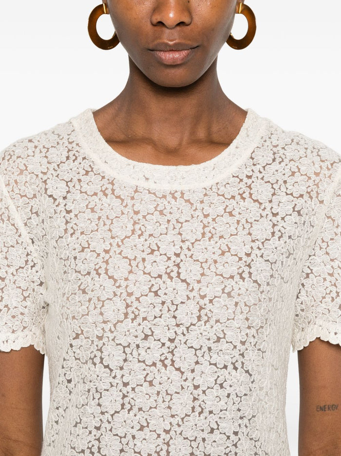 Ermanno Scervino T-shirts and Polos White Polyester Nylon Elastane