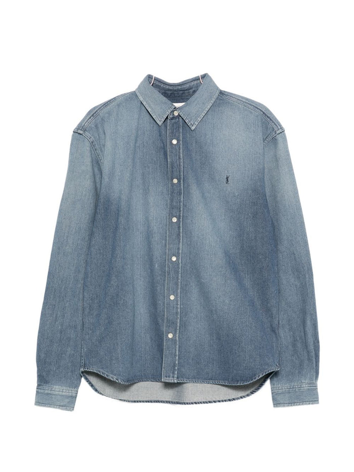 Saint Laurent Shirts Blue Cotton
