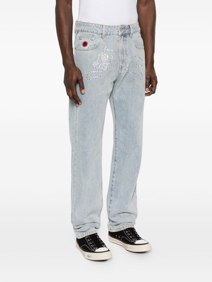 ICECREAM Jeans Clear Blue Cotton