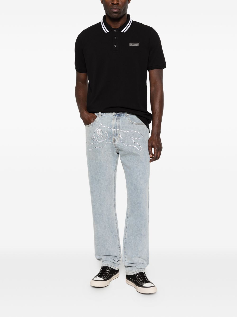 ICECREAM Jeans Clear Blue Cotton