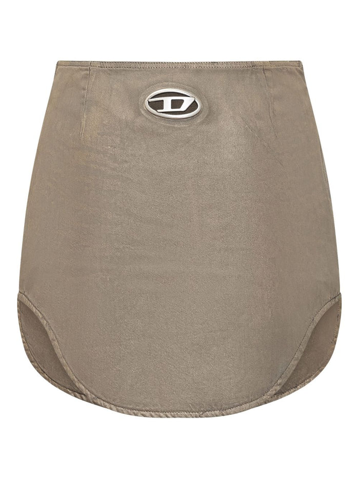 Diesel Skirts Golden Fabric
