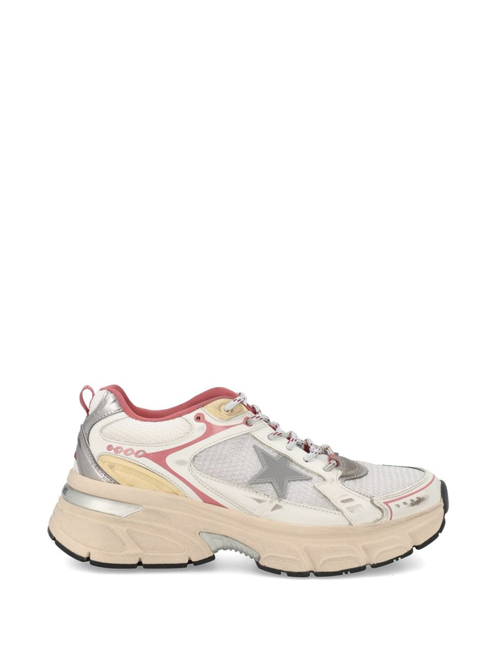 Golden Goose Sneakers Silver Calf Leather