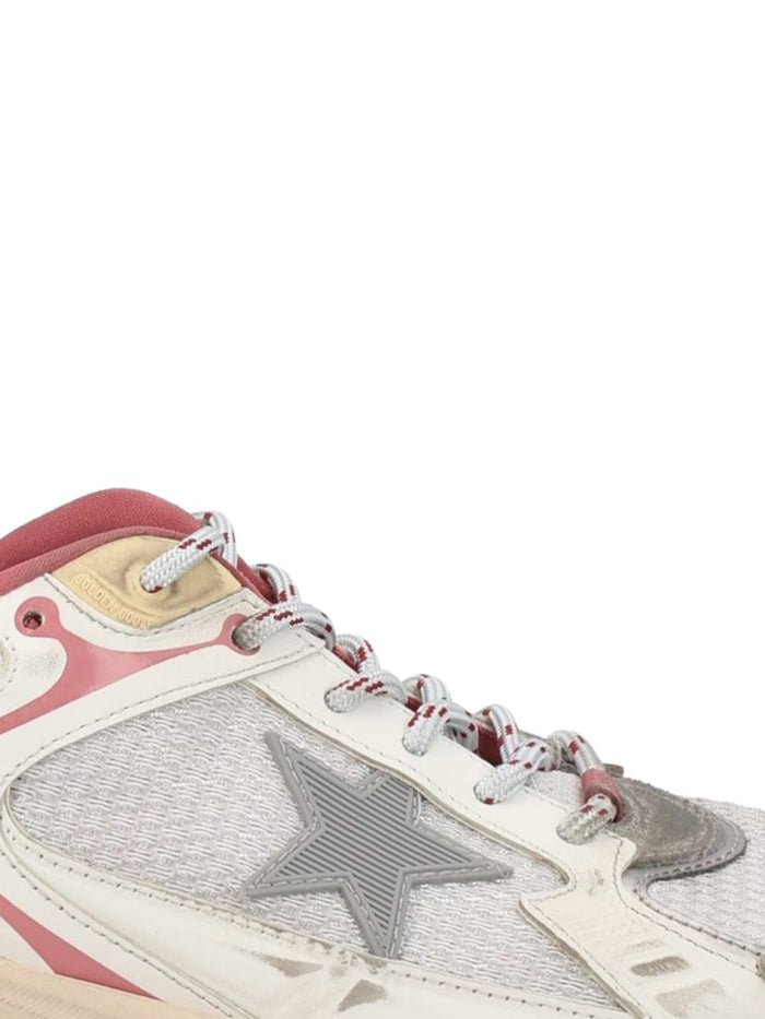 Golden Goose Sneakers Silver Calf Leather