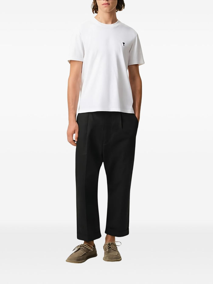 Ami Paris Trousers Black Polyester Cotton 35 %