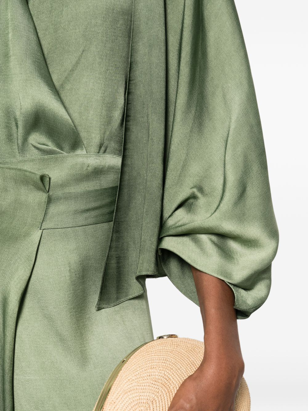Cortana Jackets Green Linen Cotton Silk