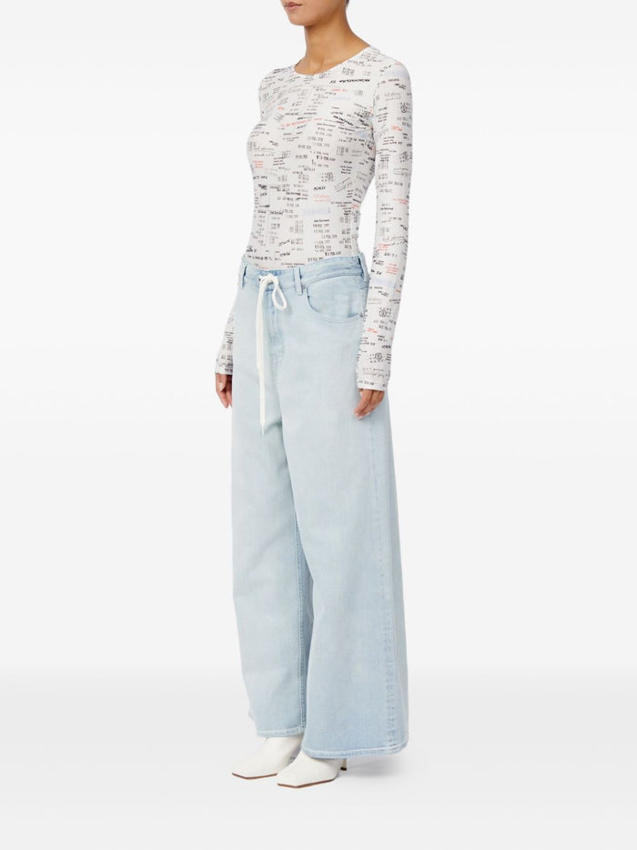 MM6 Maison Margiela Jeans Clear Blue Cotton Elastane
