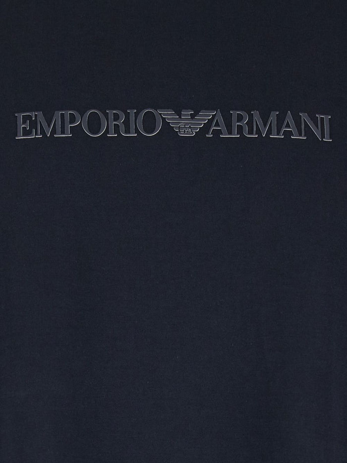 Emporio Armani T-shirts and Polos Blue Cotton