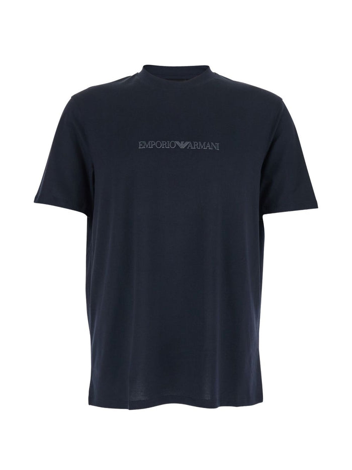 Emporio Armani T-shirts and Polos Blue Cotton