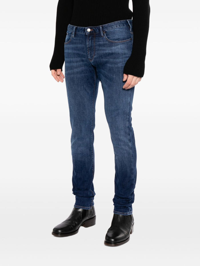 Emporio Armani Jeans Blue Elastane