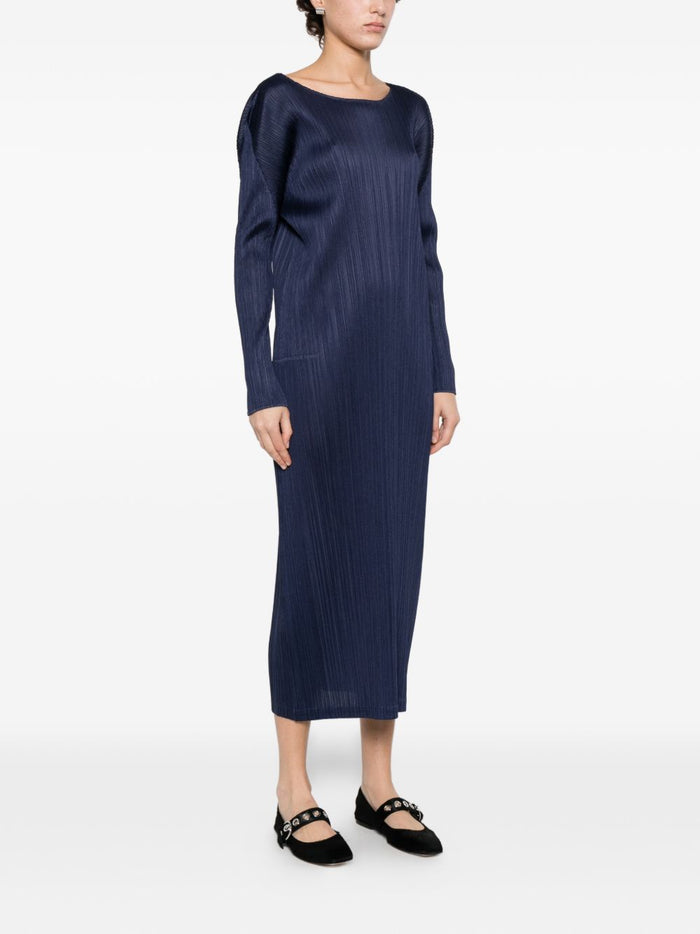 Pleats Please Dresses Blue Polyester