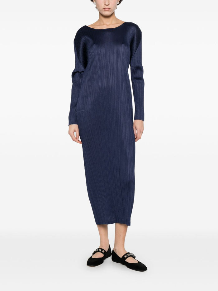 Pleats Please Dresses Blue Polyester