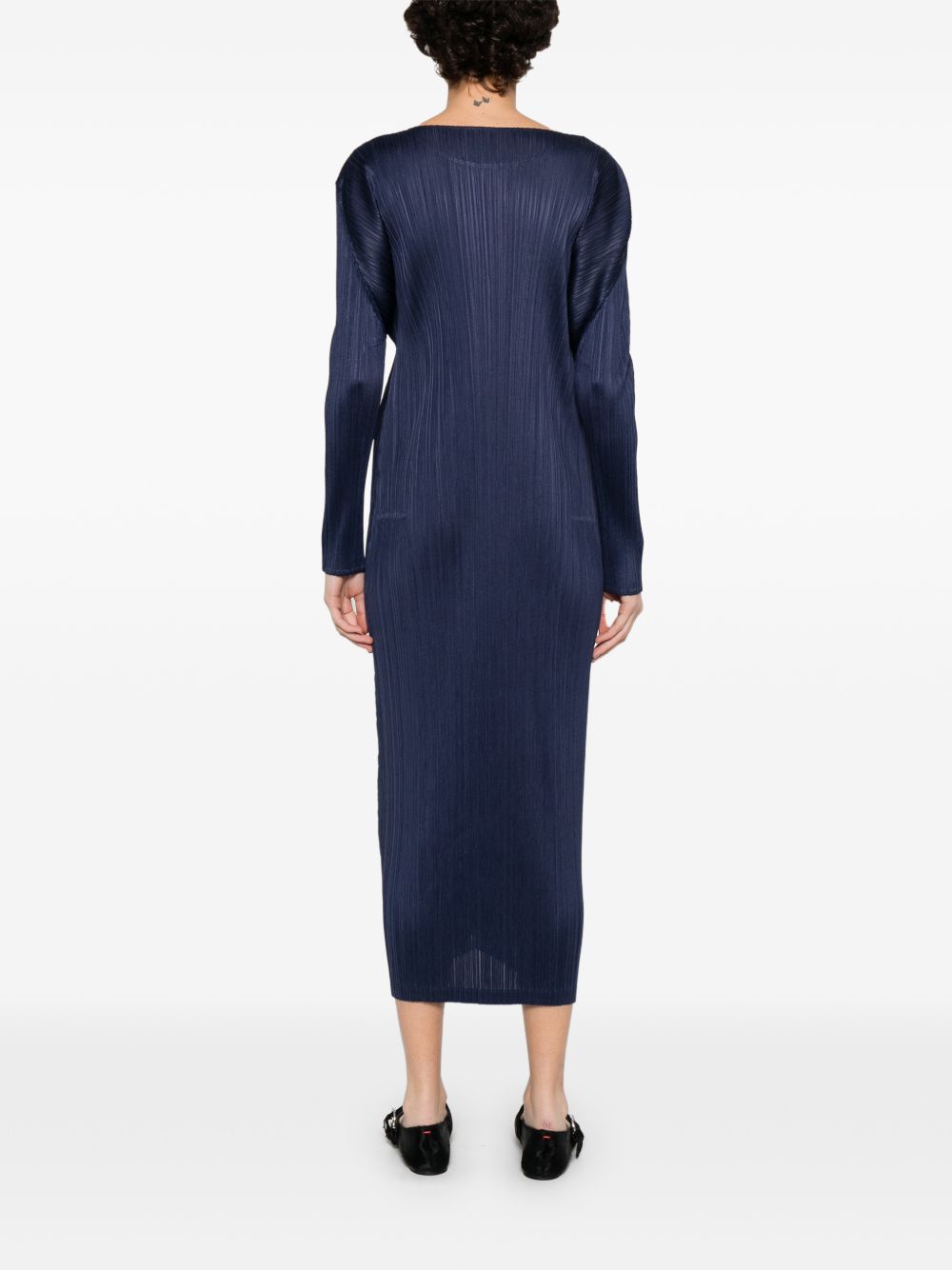 Pleats Please Dresses Blue Polyester