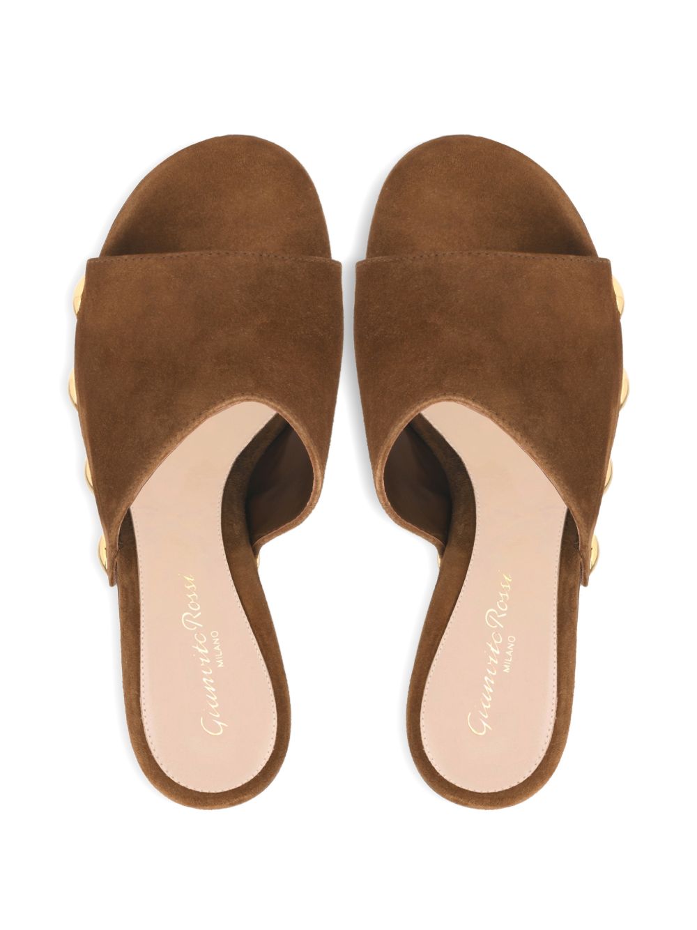 Gianvito Rossi Sandals Brown "outer: Calf Suede "