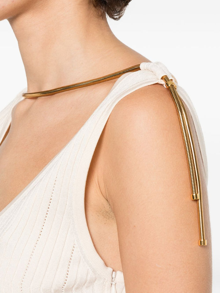 Elisabetta Franchi Dresses White Viscose Poliammide