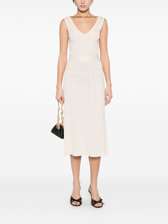 Elisabetta Franchi Dresses White Viscose Poliammide
