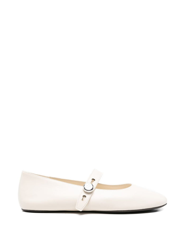 Tory Burch Flat shoes Beige Outer: calf Leather