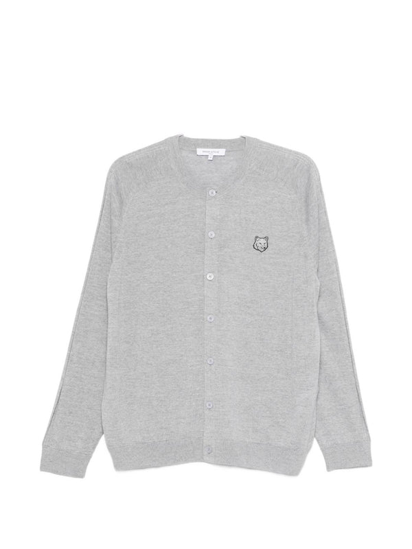 Maison Kitsuné Fox head patch cardigan